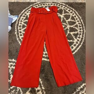 New Sugar Lips Red Wide Leg Pants